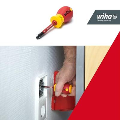 Wiha Schroevendraaier met bithouderset electric slimVario