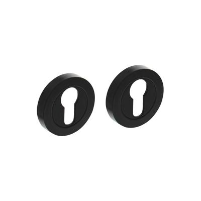 Intersteel cilinderrozetten verdekt 52x10mm - mat zwart