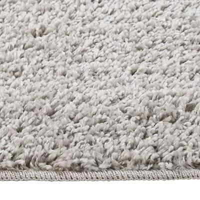 VidaXL Vloerkleed shaggy anti-slip 140x200 cm lichtgrijs