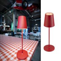 SLV Buiten tafellampVinolina Two rood - oplaadbaar - 1007694 - thumbnail