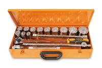 Beta 12 twaalfkant dopsleutels en 5 toebehoren in plaatstalen kist 928AS/C12 - 009280968 - thumbnail