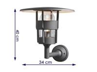 KonstSmide Design wandlampFreja mat zwart - 522-750 - thumbnail