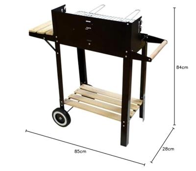 Houtskoolbarbecue - verrijdbaar