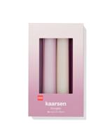 HEMA Huishoudkaarsen 16x⌀2.2cm roze - 4 stuks (roze) - thumbnail