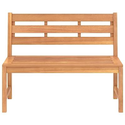 Tuinbank 114 cm massief teakhout - thumbnail