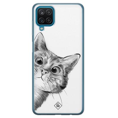 Samsung Galaxy A12 siliconen hoesje - Peekaboo