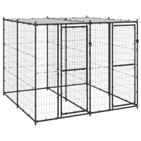 Hondenkennel met dak 4,84 m² - thumbnail