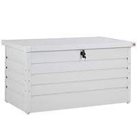 Tuinbox Kussenbox Lichtgrijs 385L metaal afsluitbaar - thumbnail