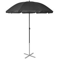Ligbedden met parasol aluminium zwart - thumbnail