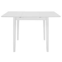 vidaXL Eettafel verlengbaar (80-120)x80x74 cm MDF wit - thumbnail