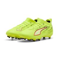 PUMA Ultra 6 Match Gras / Kunstgras Voetbalschoenen (MG) Kids Neongeel Rood Zwart - thumbnail