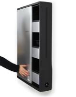 Ergotron Zip12, wandmontage, roestvrij staal, zwart, metallic, organizer voor laadstation, wandmontage, roestvrij staal, zwart, metallic, contact, zilver, staal - thumbnail