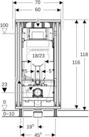 Geberit Gis module wandcloset H120 B60cm sigma res12cm hoek 442.029.00.6 - thumbnail
