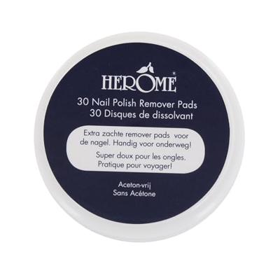 Herome 30 Nailpolish Remover Pads - Aceton vrij - thumbnail