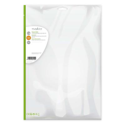 Stroomkabel | Type F (CEE 7/7) Male | IEC-320-C13 | 5 m | Wit | 1 stuks - CEGP10000WT50 Stroomkabel | Type F (CEE 7/7) Male | IEC-320-C13 | 5 m | Wit | 1 stuks - CEGP10000WT50