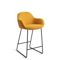 Jesper Home Barkruk 'Kushi' Slide Black, kleur Sweet Corn (zithoogte 67cm) - thumbnail