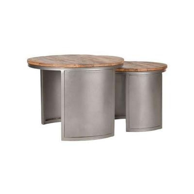 LABEL51 Salontafel 'Bunch', Set van 2, kleur Grijs