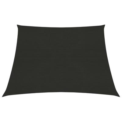 VidaXL Zonnezeil 160 g/m² 4/5x3 m hdpe zwart