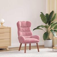 Fauteuil Roze 69 x 74 x 93 cm Fluweel - thumbnail