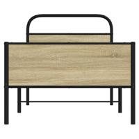 Bedframe zonder matras bewerkt hout sonoma eikenkleur 107x203cm - thumbnail