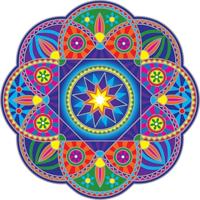 Raamsticker Zonnestraal Mandala - thumbnail