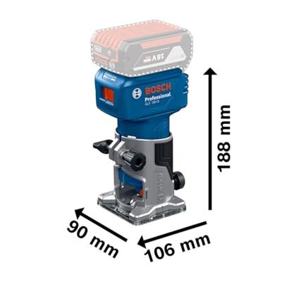 Bosch Blauw GLF 18V-8 Professional Accu Kantenfrees | 18V | Zonder accu en lader | In doos - 06016C6000 - thumbnail