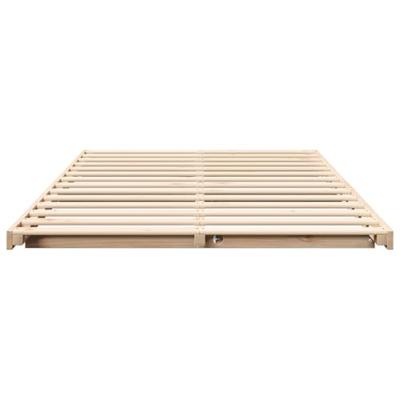 Bedframe Bruin 120 x 200 cm Massief grenenhout