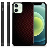 iPhone 12 Mini Bumper Case Geruit Rood - thumbnail