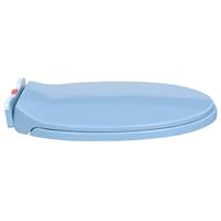 VidaXL Toiletbril soft-close en quick-release ovaal blauw - thumbnail