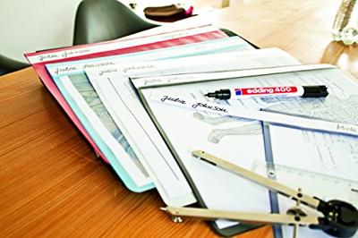 Edding 400 4-400-4-1999 Permanent marker Zwart, Rood, Blauw, Groen Watervast: Ja