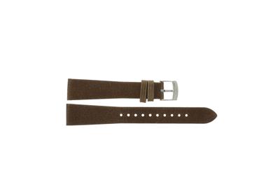 Horlogeband Armani AR2489 Leder Bruin 18mm