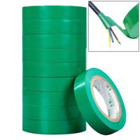 10 stuks 16mm waterdichte PVC isolatie tarra elektriciens elektrische Tape(Green) - thumbnail