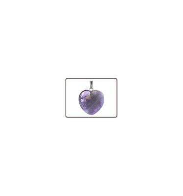 Hartvormige Edelstenen Hanger Amethist (20 mm)