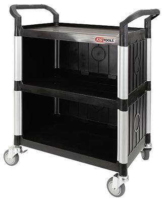 KS Tools 800.0021 Servicewagen Kunststof Kleur (specifiek): Zwart-zilver KS Tools 800.0021 Servicewagen Kunststof Kleur (specifiek): Zwart-zilver