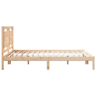 Bedframe extra lang zonder matras massief hout 160x210 cm