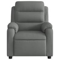 Fauteuil verstelbaar stof donkergrijs - thumbnail