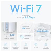 TP-Link Deco BE65 Tri-band (2,4 GHz / 5 GHz / 6 GHz) Wi-Fi 7 (802.11be) Wit 4 Intern - thumbnail