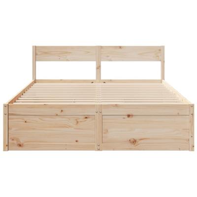 Bedframe zonder matras massief grenenhout 140x200 cm