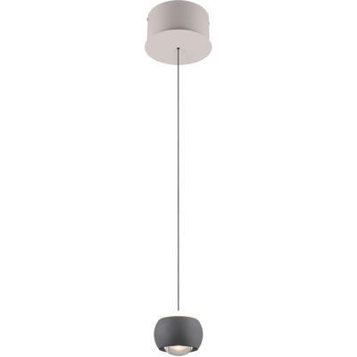 LED Hanglamp - Musterring Cannon - 1 Lichtpunt van 5 Watt - Dimbaar - Aanpasbare Lichtkleur - Hoogte Aanpasbaar - Geheugenfunctie - Nachtlamp - Antraciet - Metaal