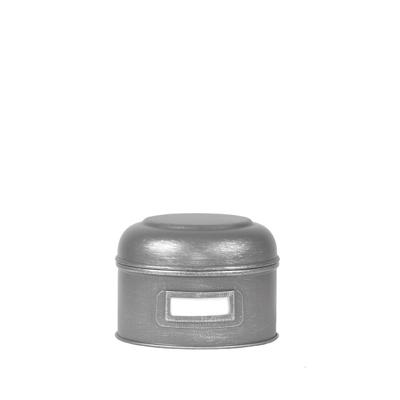 LABEL51 Opbergblik - Antiek grijs - Metaal - S - 13x13x10 cm LABEL51 Opbergblik - Antiek grijs - Metaal - S - 13x13x10 cm