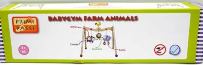 Jonotoys Primi passi houten dieren babygym