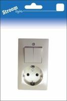 Stroomlijn Opbouw combinatie RA PEHA serie creme 6663220 - thumbnail