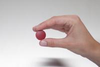 MAUL magneet Solid, 24 mm, trekkracht 600 gr, doos van 10 stuks, rood - thumbnail