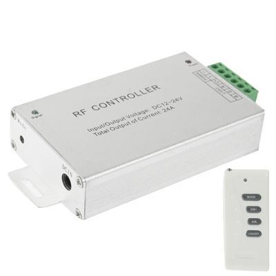 24A RF Audio Controller voor RGB LED Strip afstandsbediening DC 12V-24V Input(Silver)