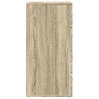 Dressoir 60x39x80 cm bewerkt hout sonoma eikenkleurig - thumbnail