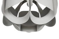 Plafondlamp Home ESPRIT Wit Metaal 50 W 42 x 42 x 36 cm - thumbnail