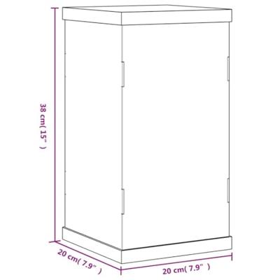VidaXL Vitrine transparant 20x20x38 cm acryl VidaXL Vitrine transparant 20x20x38 cm acryl