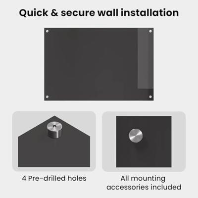 VidaXL Keuken spatscherm 2 pcs donkergrijs 90 x 60 cm gehard glas VidaXL Keuken spatscherm 2 pcs donkergrijs 90 x 60 cm gehard glas