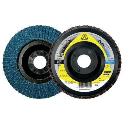Klingspor 321654 SMT 325 schuurmopschijf, 125 x 22,23 mm korrel 40 recht Diameter 125 mm 10 stuk(s)