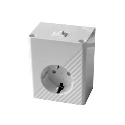 Contactdoos Sanicare Opbouw Met Schakelaar Wit Sanicare